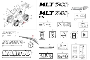 Autocolant identificare Manitou 52502170 - Img 3