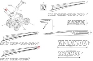 Autocolant identificare Manitou 52555963 - Img 1