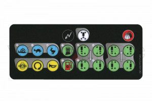 Autocolant telecomanda nacela Haulotte H12SX(L), H15SX(L), H18SX(L) 307P217260