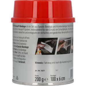 Banda reparat teava esapament Nigrin 200gr - 100cm - Img 2