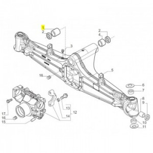 Bucsa anterioara bolt central TEREX 820
