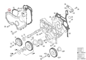 Capac distribuție motor Manitou 704545