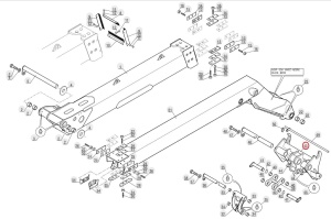Componenta carucior telescop Manitou 287933 - Img 2