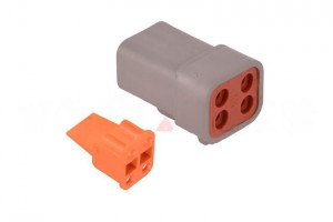Conector electric Deutsch 4 pini tată DTP06-4S CO-DTP04M - Img 2