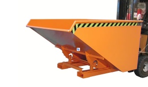 Container basculabil cu preluare pe furcile de stivuitor - 1.2 mc - 1500kg - BAUER Expo 1200 - Img 5