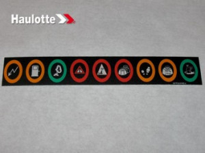 Eticheta lampa indicare telecomanda nacela Haulotte H28TJ+