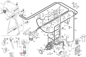 Filtru combustibil Manitou 747027