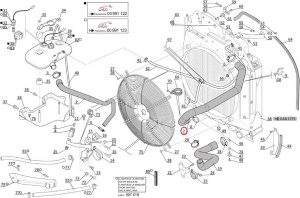 Furtun superior radiator Manitou 52527757