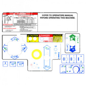 KIT 9 STICKERS Terex