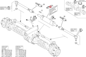 Kit reparatie cilindru directie Manitou 704551 - Img 2