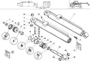 Kit reparatie cilindru ridicare Manitou 198642