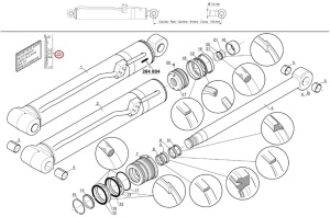 Kit reparatie cilindru ridicare Manitou 747083 - Img 3