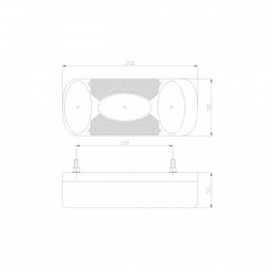 Lampa Spate dreapta 215x100, 5 Funcții, cu marsarier Fristom MD-036-P - Img 2