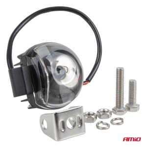 Lumină de siguranță stivuitor U-Zone LED 10W 10–80V AMIO-04867 – Proiecție zonă de siguranță roșie pentru stivuitoare și utilaje industriale