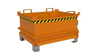 Minicontainer stivuibil cu fund basculabil 0.24mc 500kg - Bauer MSB-250 - Img 5