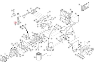 O-ring injector Manitou 740896 - Img 2
