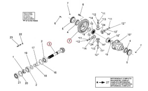 Pinion diferential Manitou 564227