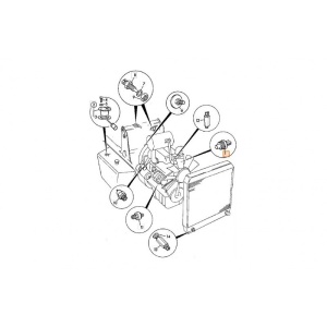 Senzor temperatura JCB 3CX 716/12800 - Img 2