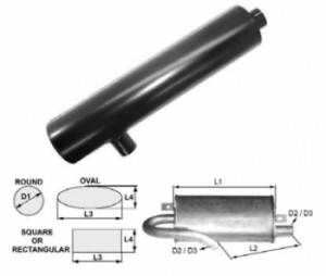 Toba de esapament 912 mm pentru stivuitor Clark