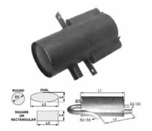 Toba de esapament rotunda 360 mm pentru stivuitoare Hyster