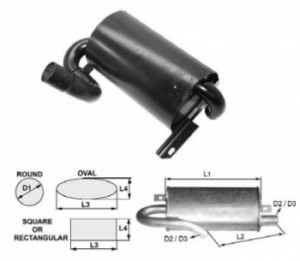 Toba esapament 300 mm pentru stivuitoare Jungheinrich