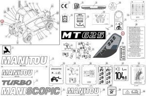Autocolant identificare Manitou 286090 - Img 2