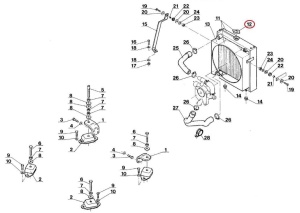 Bușon radiator Manitou 564009