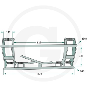 Cadru detasabil rapid 2000kg 1100mm - Img 2