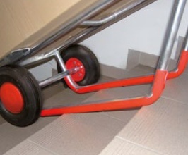 Carucior de mana Variofit 250kg pretabil pt trepte, roti pline h 1305mm  - Img 2