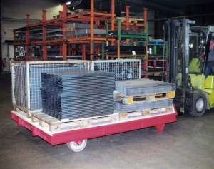 Carucior transport pe lamele de stivuitor 2500 x 2000 mm Bauer STS - Img 4