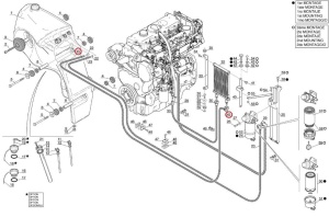 Conductă combustibil răcitor–rezervor Manitou 270909