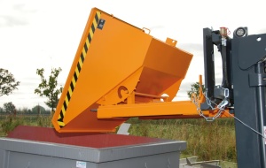 Container basculabil atasabil pe furcile de stivuitor - 0.9 mc - 1000kg - BAUER Expo 900