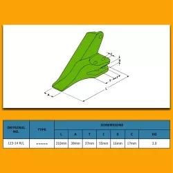 Dinte cupa Caterpillar 145842156 - Img 2