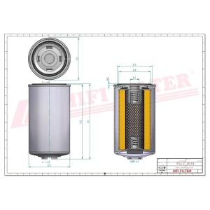 Filtru de ulei SO7029, SO 7029, SP 4872, compatibil Liebherr - Img 2