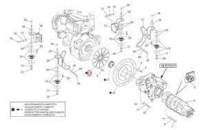 Flanșă cuplaj hidrostatic Manitou 742530