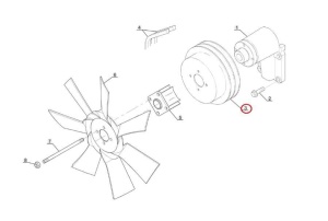 Fulie ventilator radiator Manitou 552412 - Img 3