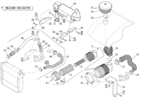 Furtun superior radiator Manitou 245952