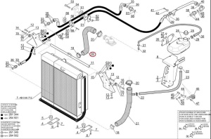 Furtun superior radiator Manitou 248587