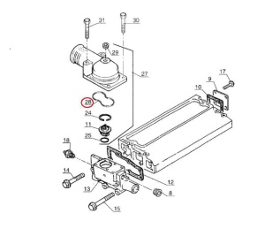 Garnitură termostat Manitou 564333 - Img 2