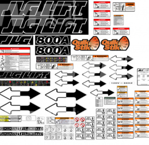 Kit de autocolante de siguranta nacela autoridicatoare JLG 800A