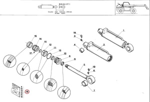 Kit reparatie cilindru hidraulic Manitou 192309 - Img 3