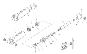 Kit reparatie cilindru hidraulic Manitou 659823