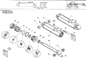 Kit reparatie cilindru inclinare Manitou 182081 - Img 2
