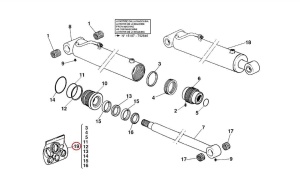 Kit reparatie cilindru inclinare Manitou 730589