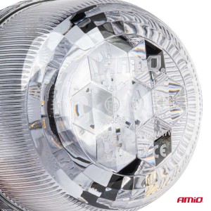 Lampa stroboscop 12-24V cu sticla transparenta 24LED IP66 cu prindere pe suport - Img 7