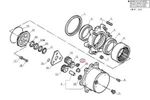 Pinion satelit reductor Manitou 549301 - Img 3