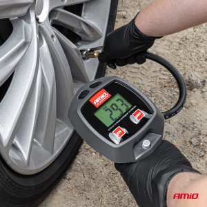 Pistol umflare roți cu manometru digital 18 bar AMIO-04482 – Pistol aer comprimat pentru verificare și umflare anvelope - Img 9