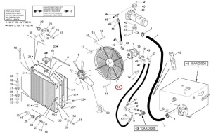 Protecție ventilator radiator Manitou 775067