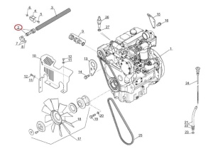 Racord golire ulei motor Manitou 525416