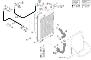 Radiator motor Manitou 243030